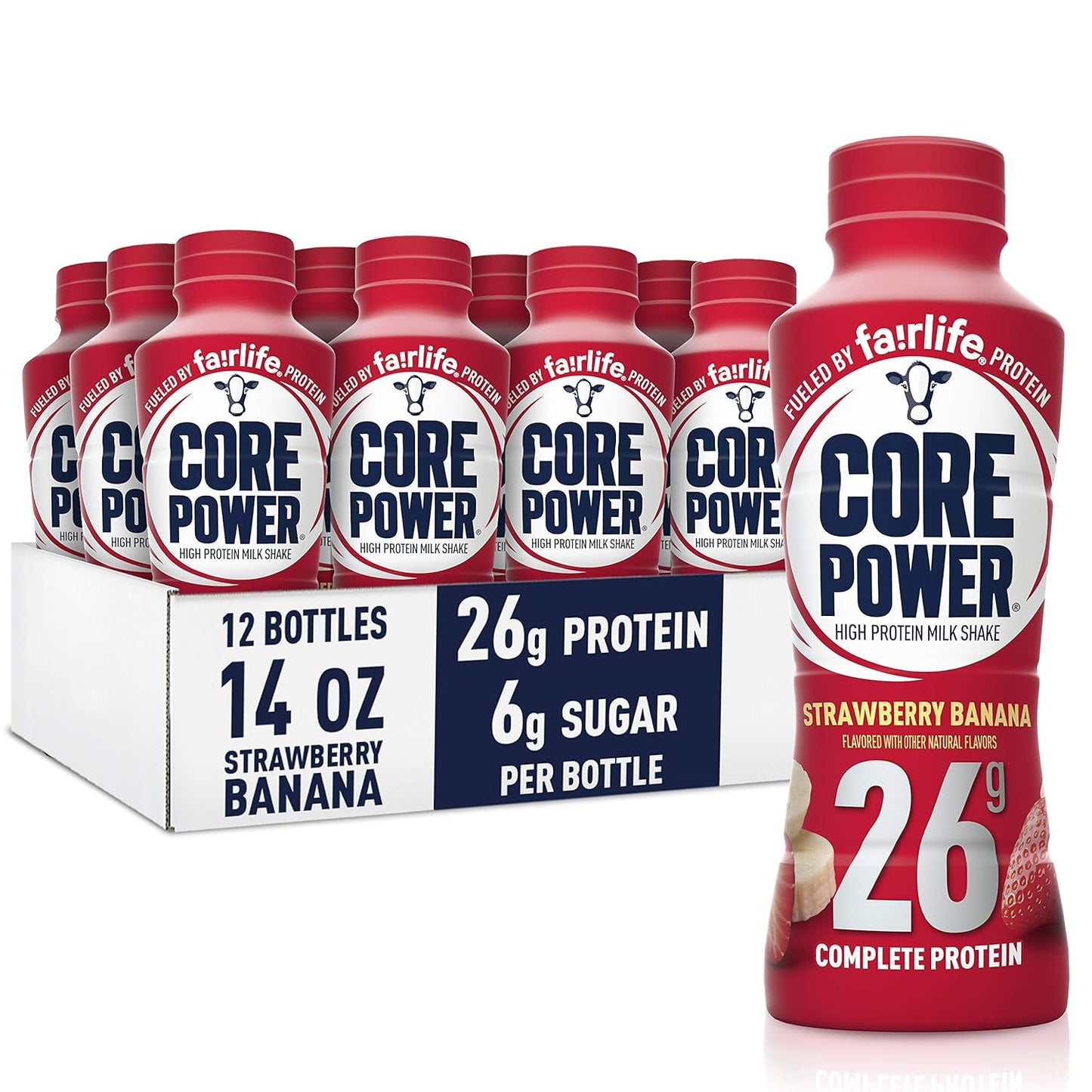Elite High Protein Shake β 26g Protein per 42g Bottle, 14oz, 12 Pack π₯πͺ