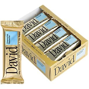 David Bar: High Protein, No Sugar β 28g Protein, 150 Calories, Pack of 12 π«πͺ