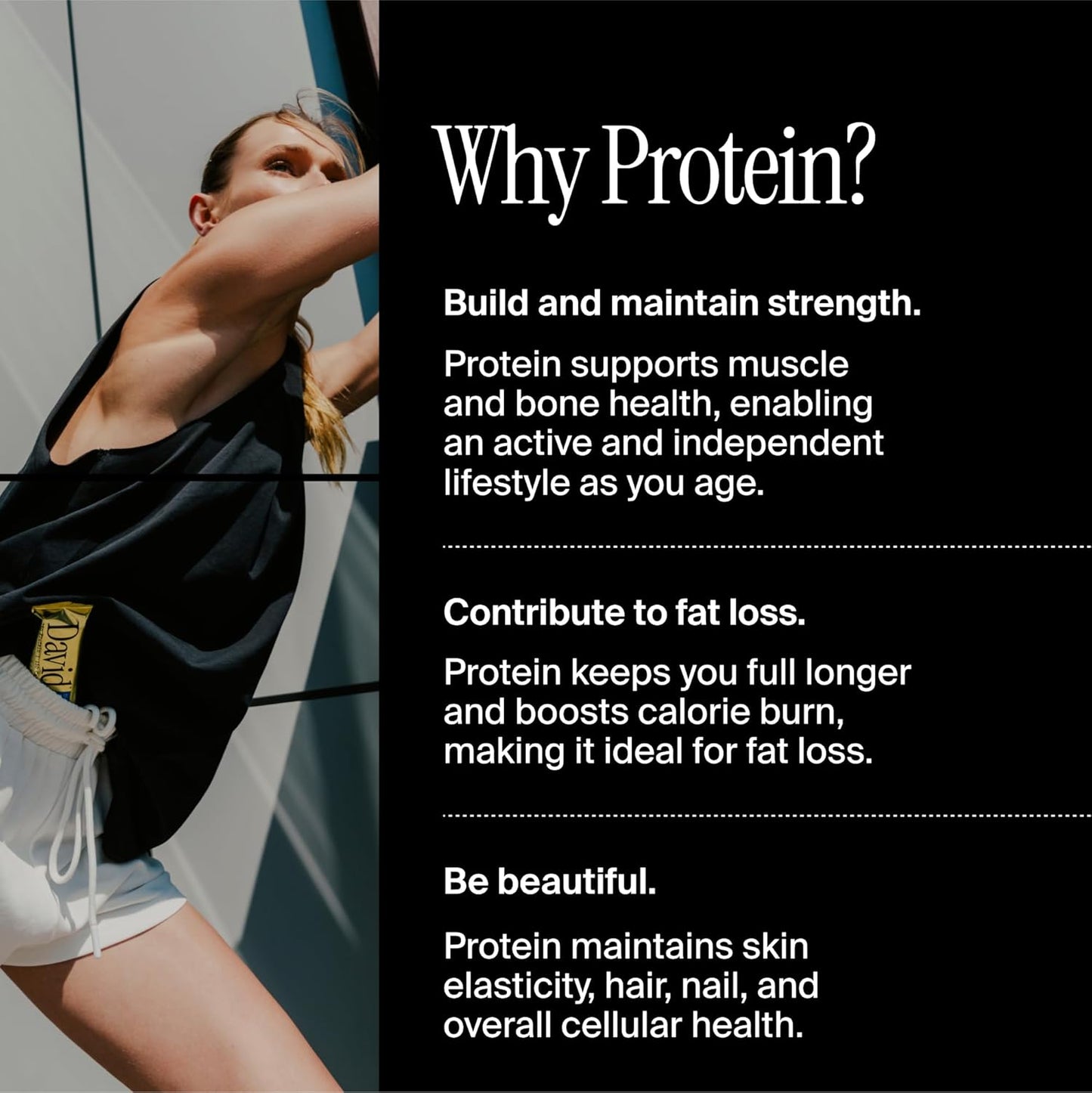 David Bar: High Protein, No Sugar β 28g Protein, 150 Calories, Pack of 12 π«πͺ