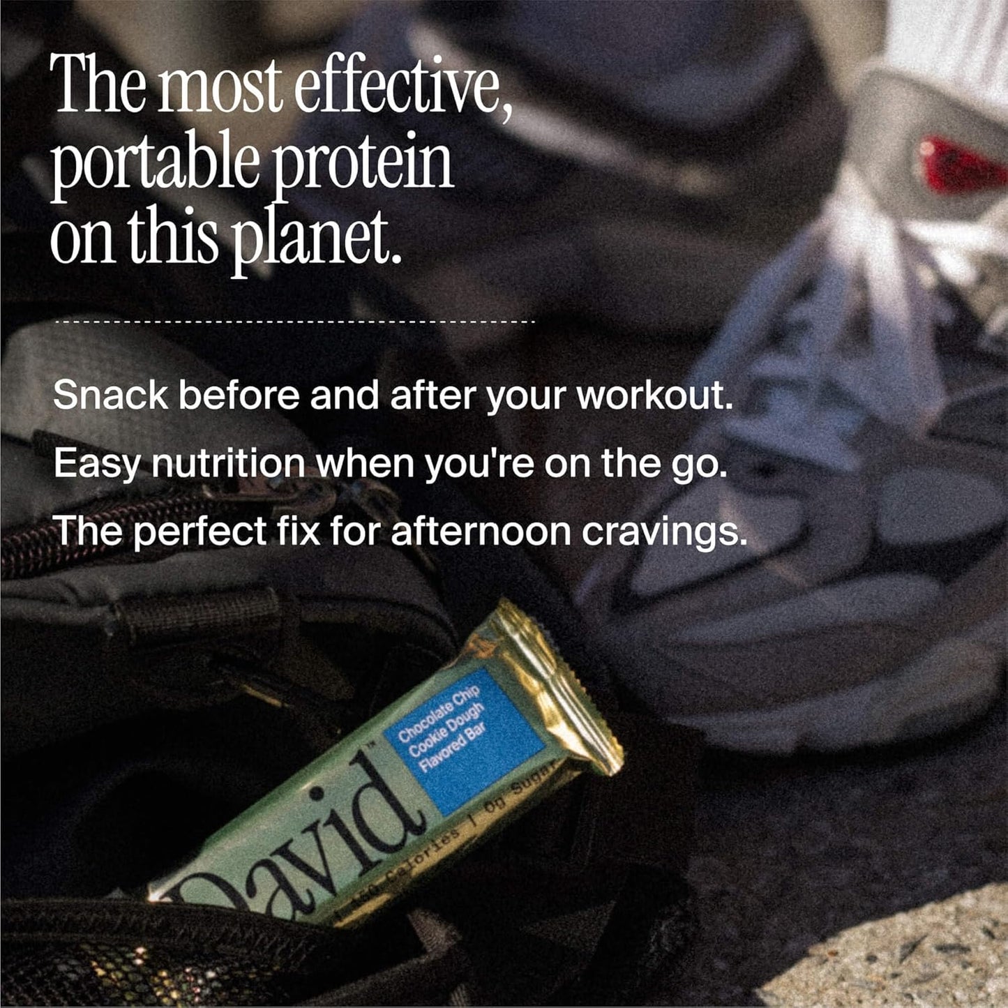 David Bar: High Protein, No Sugar β 28g Protein, 150 Calories, Pack of 12 π«πͺ